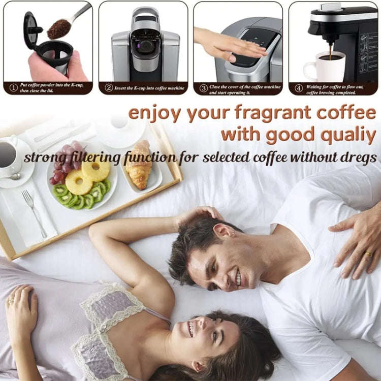 For Keurig Coffee Maker Reusable Mesh Coffee Filter(Black)