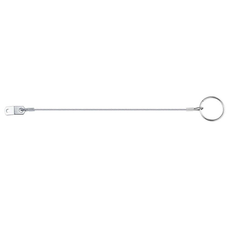 4.5mm 316 Stainless Steel Marine Hardware Spring Safety Stop, Specifications: 300mm Rope