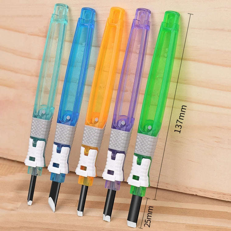 MYTEC 6 In 1 Carpenter Seal Carving Tools Alloy Bit Plastic Handle Carving Knife