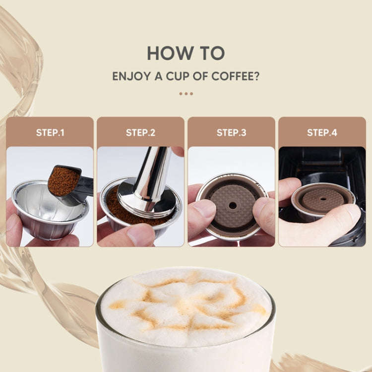 Compatible With Vertuoline Reusable Coffee Capsule Shell Silicone Cap(Coffee)