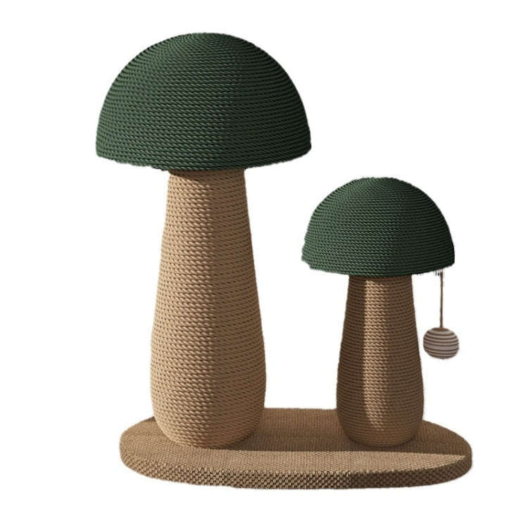 Vertical Sisal Cat Scratching Post Wear-Resistant Cat Interactive Toy, Style: Combination Mushroom