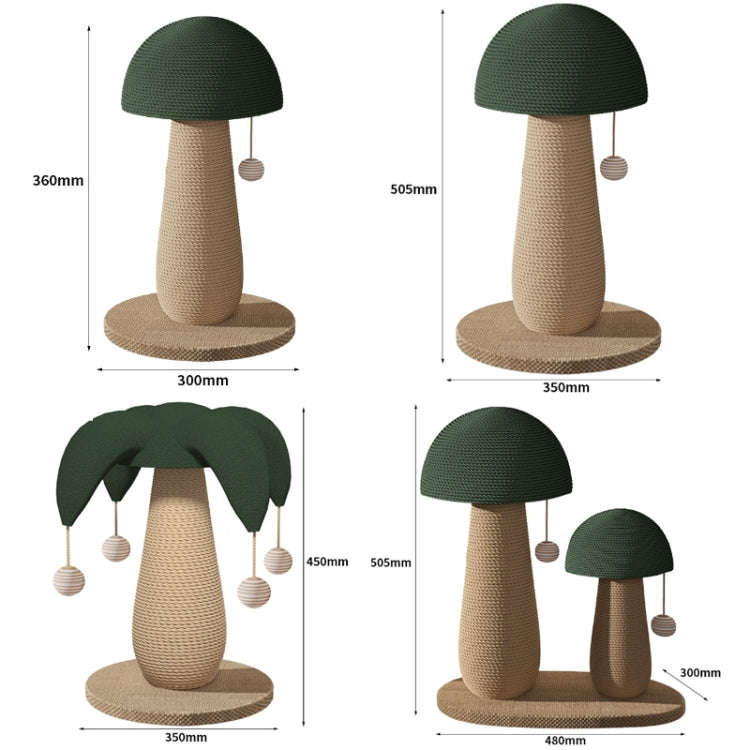 Vertical Sisal Cat Scratching Post Wear-Resistant Cat Interactive Toy, Style: Large Clown Hat