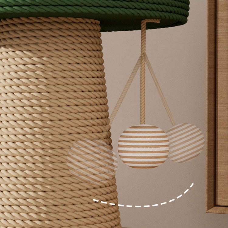 Vertical Sisal Cat Scratching Post Wear-Resistant Cat Interactive Toy, Style: Large Clown Hat