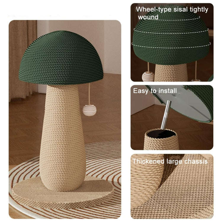 Vertical Sisal Cat Scratching Post Wear-Resistant Cat Interactive Toy, Style: Large Clown Hat