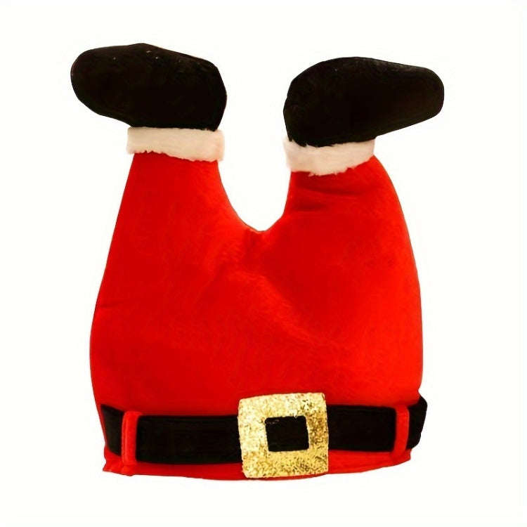 Christmas Ball Dress-Up Pants Leg Shape Hat Party Decoration Supplies(Old Mans)