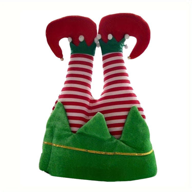 Christmas Ball Dress-Up Pants Leg Shape Hat Party Decoration Supplies(Striped)