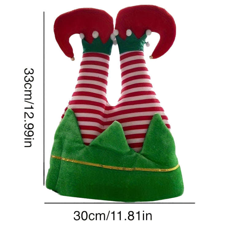 Christmas Ball Dress-Up Pants Leg Shape Hat Party Decoration Supplies(Striped)