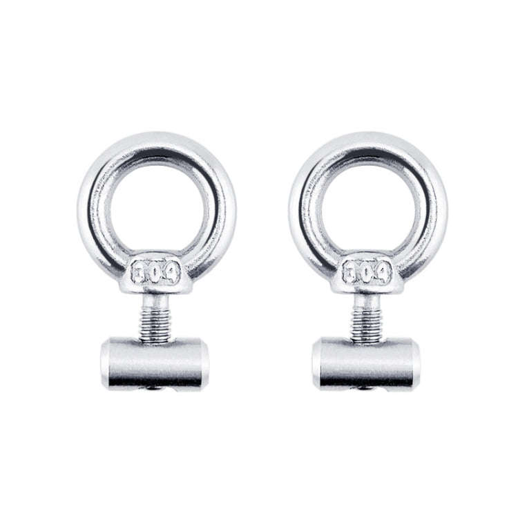 RV Sunshade 304 Stainless Steel Slide Rail Ring, Specifications: 2pcs M4 Ring + Cylinder