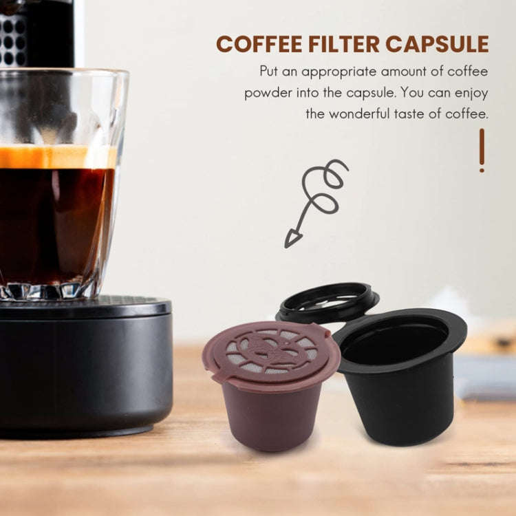 For Nescafe Coffee Capsules Reusable Coffee Filter(Black)