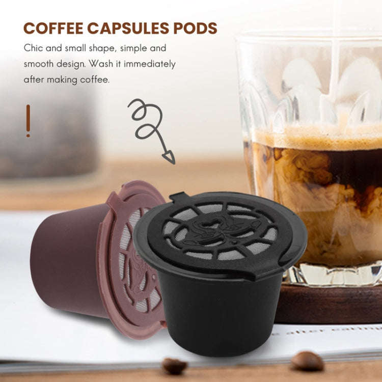 For Nescafe Coffee Capsules Reusable Coffee Filter(Black)
