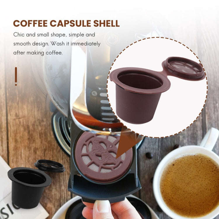 For Nescafe Coffee Capsules Reusable Coffee Filter(Black)