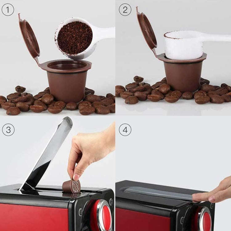 For Nescafe Coffee Capsules Reusable Coffee Filter(Black)