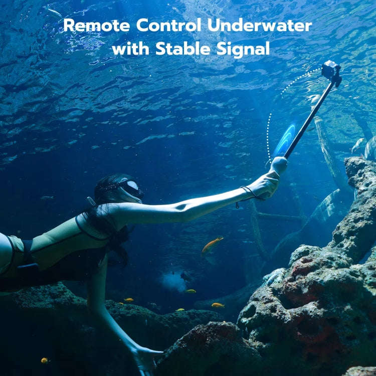 TELESIN 0.85m Underwater Selfie Stick Wireless Remote Control For GoPro HERO12 Black / HERO11 Bla...