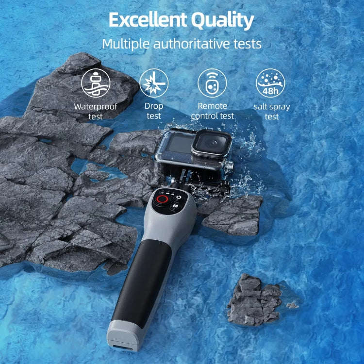 TELESIN 0.85m Underwater Selfie Stick Wireless Remote Control For GoPro HERO12 Black / HERO11 Bla...