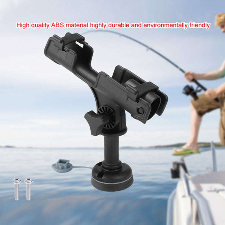 Marine 360 Degree Adjustable Plastic Fishing Rod Holder(With Round Mounting Base)