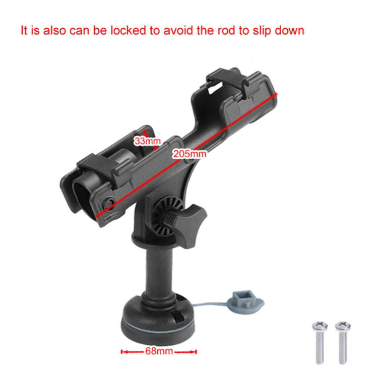 Marine 360 Degree Adjustable Plastic Fishing Rod Holder(With Round Mounting Base)