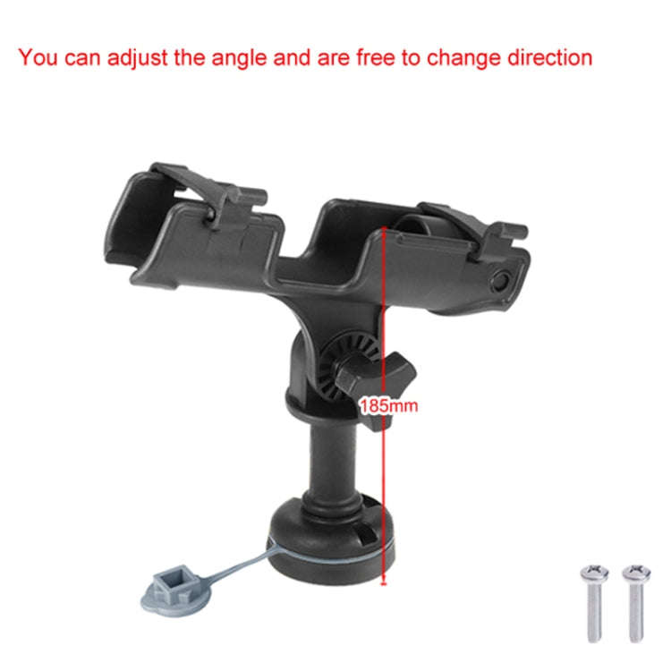 Marine 360 Degree Adjustable Plastic Fishing Rod Holder(With Round Mounting Base)