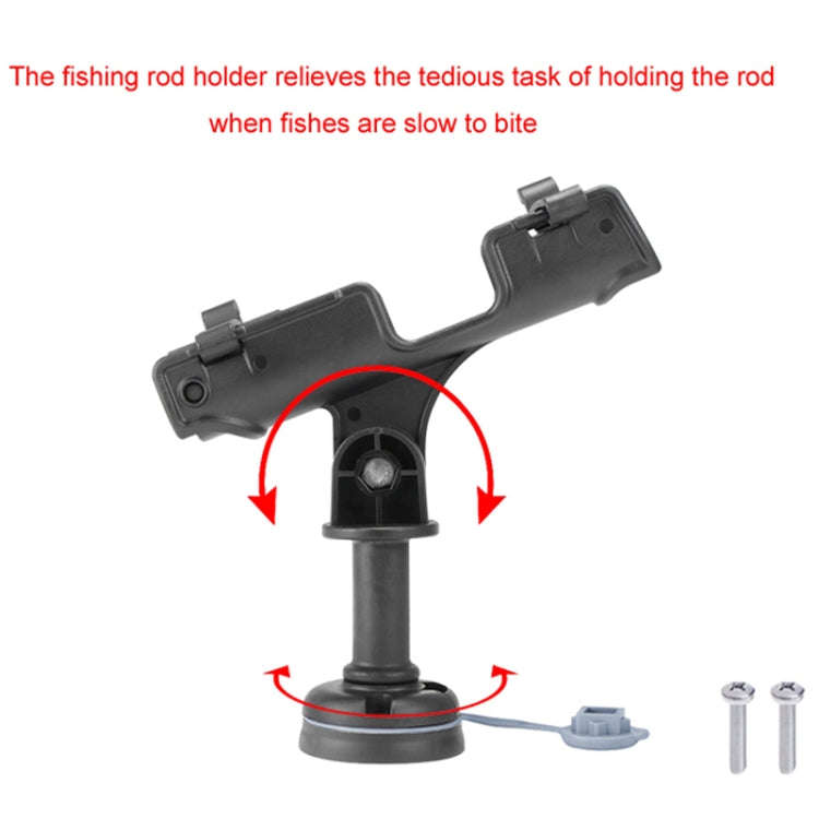 Marine 360 Degree Adjustable Plastic Fishing Rod Holder(With Round Mounting Base)