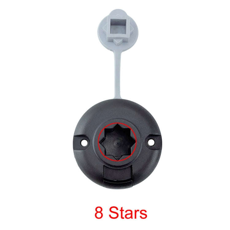 Marine 360 Degree Adjustable Plastic Fishing Rod Holder(With Round Mounting Base)