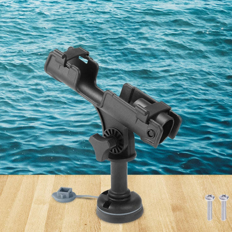 Marine 360 Degree Adjustable Plastic Fishing Rod Holder(With Round Mounting Base)