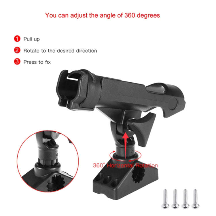 Boat Kayak 360 Degree Adjustable Fishing Rod Holder(235MM)