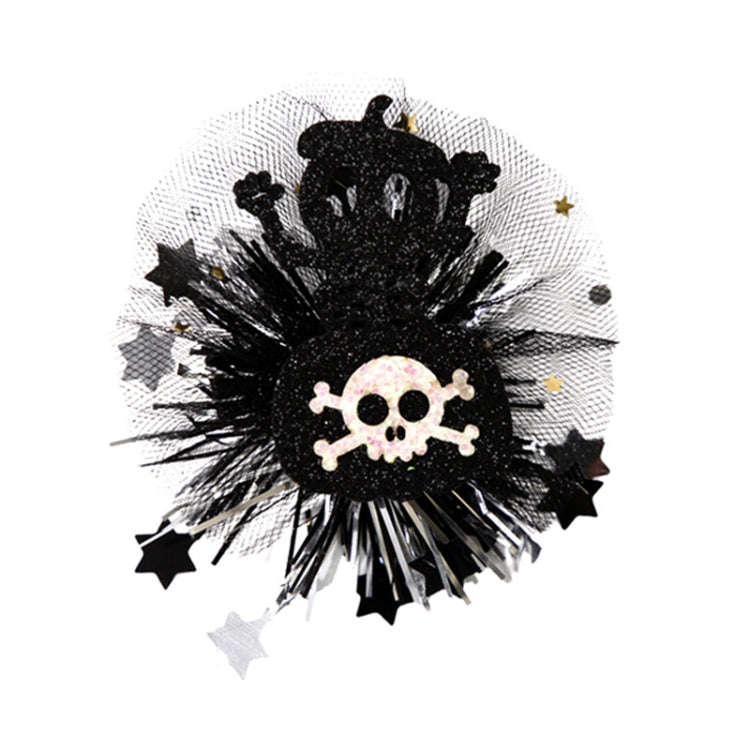 Halloween Hair Clips Hair Accessories Kids Party Dress Up Jewelry, Style: Skeleton Candy Bag