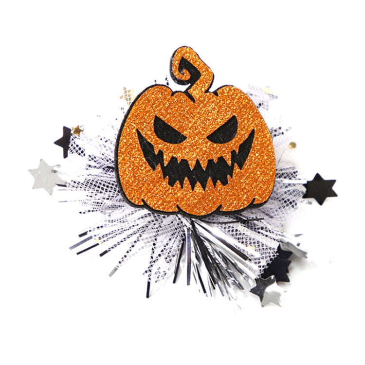 Halloween Hair Clips Hair Accessories Kids Party Dress Up Jewelry, Style: Yellow Pumpkin Demon