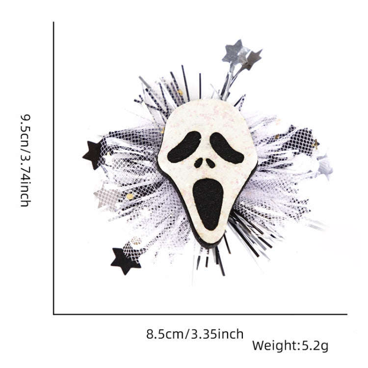 Halloween Hair Clips Hair Accessories Kids Party Dress Up Jewelry, Style: Scare Face