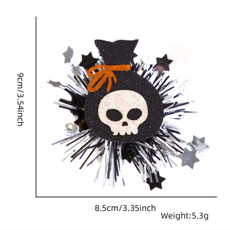 Halloween Hair Clips Hair Accessories Kids Party Dress Up Jewelry, Style: Drawstring Candy Bag