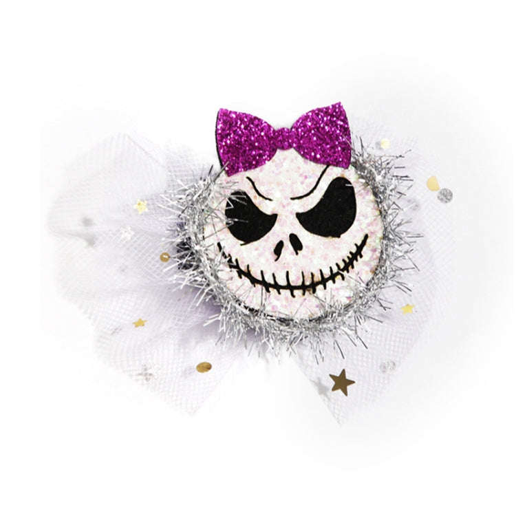 Halloween Hair Clips Hair Accessories Kids Party Dress Up Jewelry, Style: Demon Bow