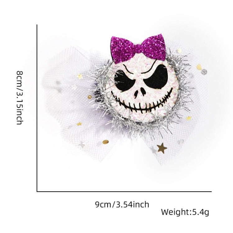 Halloween Hair Clips Hair Accessories Kids Party Dress Up Jewelry, Style: Demon Bow