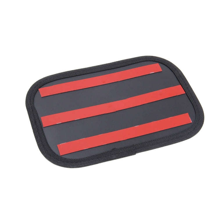 Microfiber Leather Car Mobile Phone Sticky Storage Net Bag, Color: H006 Beige Small