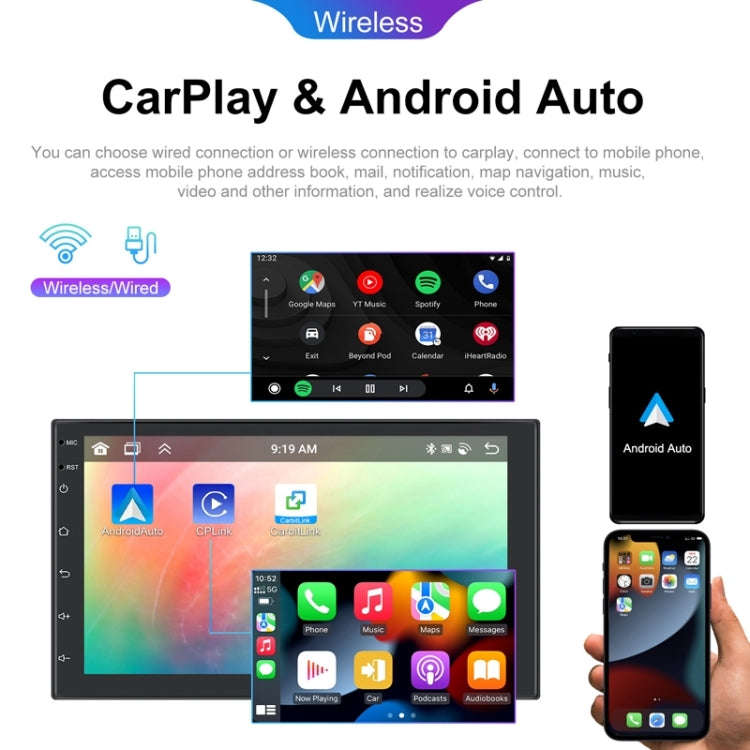 10.1inch Android 13.0 Dual Butt Universal Wireless Carplay Car Navigation Center Control All-In-O...