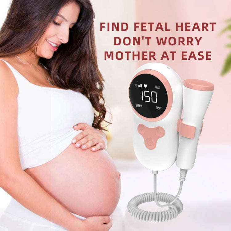 T505 IP5 Dustproof And Waterproof Pregnant Women Home Doppler Fetal Heart Rate Monitor(Grey)