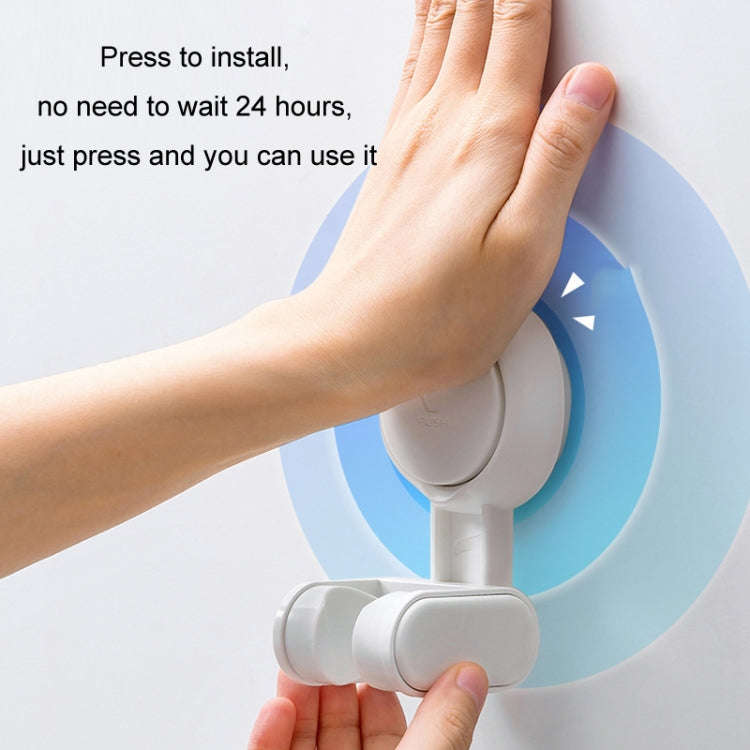 Household Suction Cup Nail-free Universal Shower Head Bracket(White)
