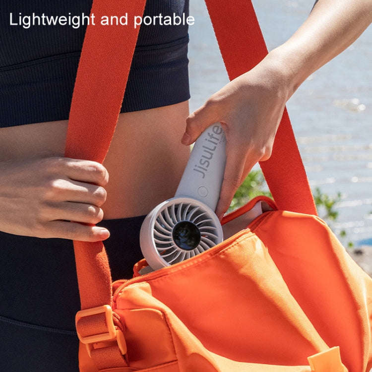 JisuLife Life4 Handheld Portable Small Rechargeable Fan, Battery Capacity: 5000mAh Gray
