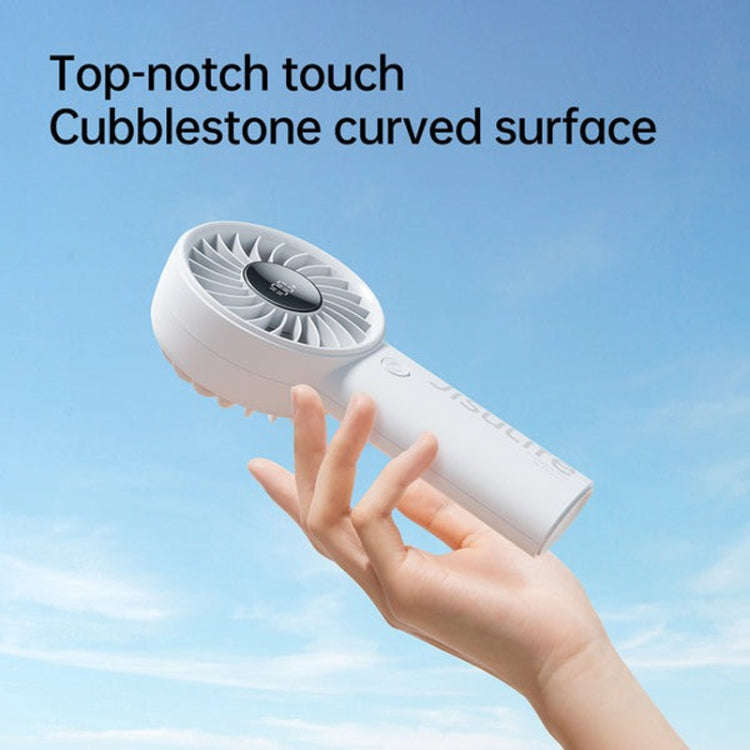 JisuLife Life4 Handheld Portable Small Rechargeable Fan, Battery Capacity: 5000mAh Gray