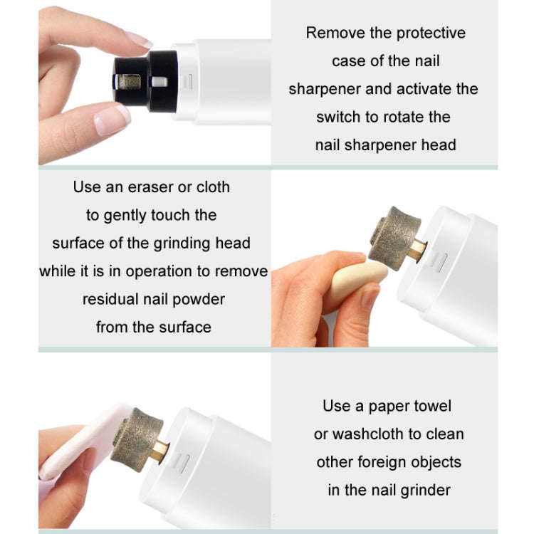 Pet Fully Automatic Nail Grinder With LED Light(2nd Generation White)