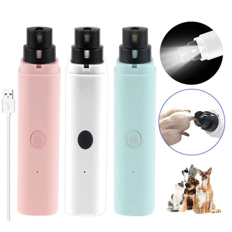 Pet Fully Automatic Nail Grinder With LED Light(2nd Generation White)