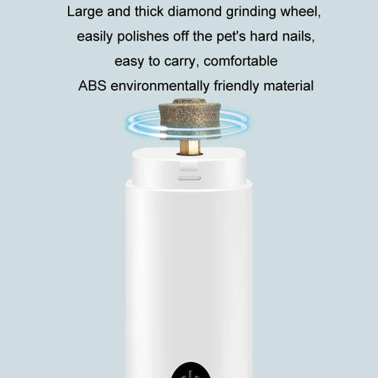 Pet Fully Automatic Nail Grinder With LED Light(2nd Generation White)