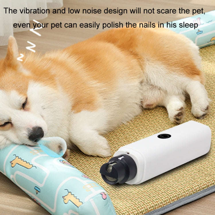 Pet Fully Automatic Nail Grinder With LED Light(2nd Generation White)