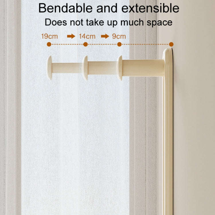 Retractable Clothes Rack Organizer Multifunctional Household Hole-Free Balcony Storage Shelf(Green)