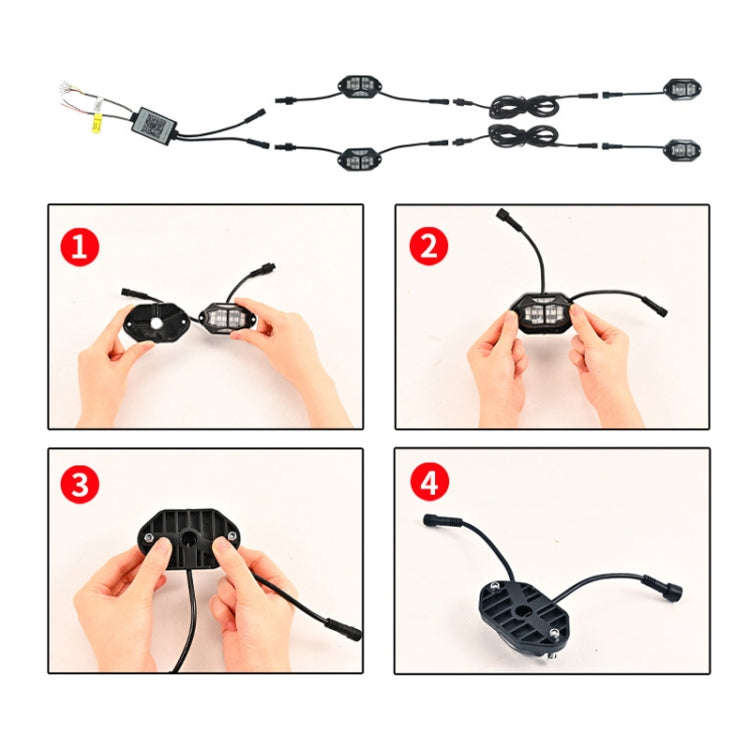 10 in 1 Car Chassis Light RGB Colorful Atmosphere Light
