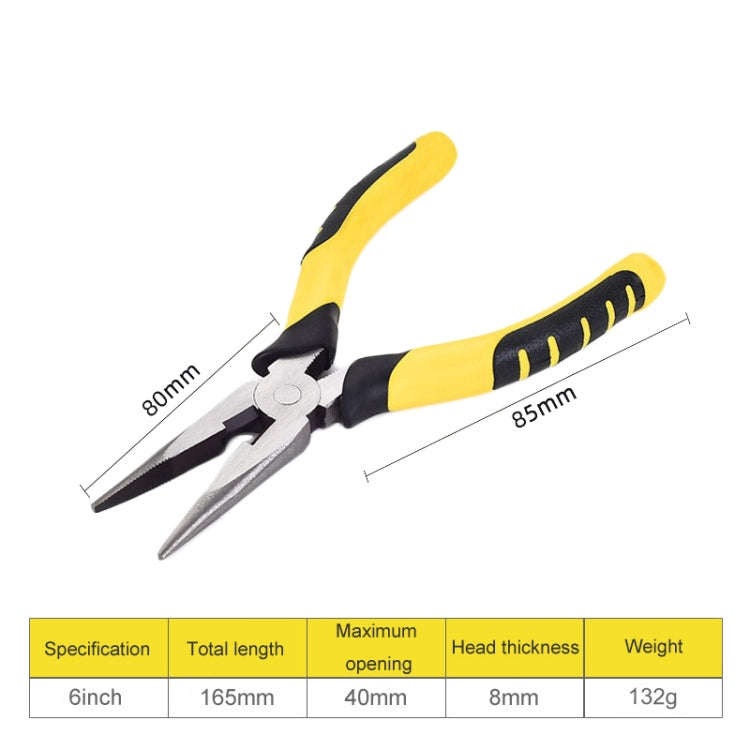 6 inch Pointed Nose Wire Pliers Industrial Grade Labor-saving Household Electrician Stripping Pliers