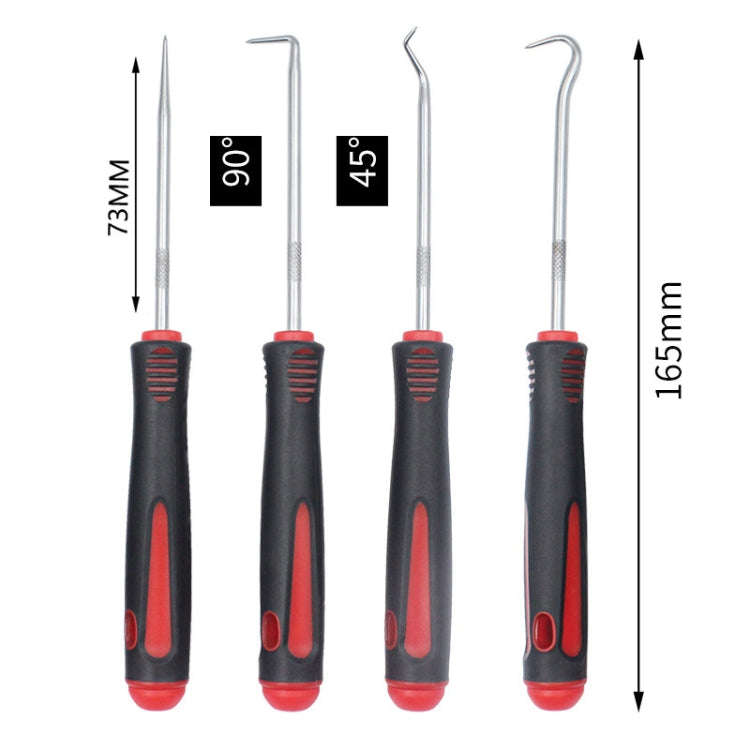 4pcs /Set Auto Oil Seal Screwdrivers O-Ring Seal Gasket Puller Remover Pick Hooks Tire Repair Tool