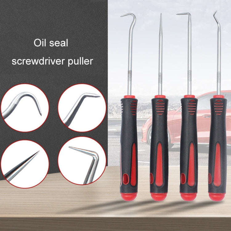4pcs /Set Auto Oil Seal Screwdrivers O-Ring Seal Gasket Puller Remover Pick Hooks Tire Repair Tool
