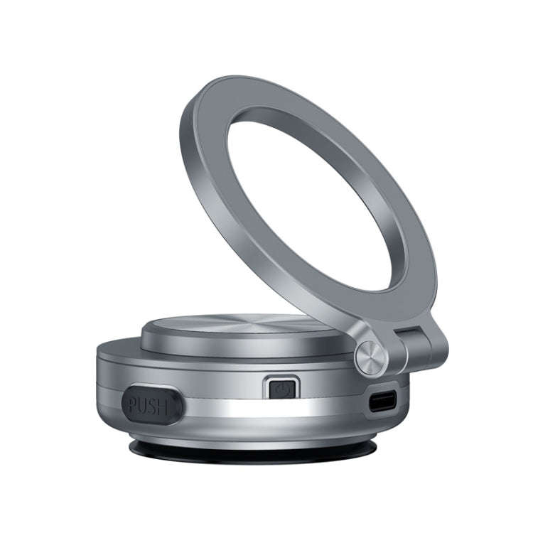 AIMITE C1 Vacuum Adsorption Foldable Magnetic Support Bracket Car Cell Phone Holder(Silver)