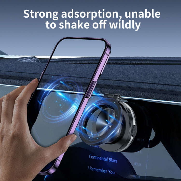 AIMITE C1 Vacuum Adsorption Foldable Magnetic Support Bracket Car Cell Phone Holder(Pink)