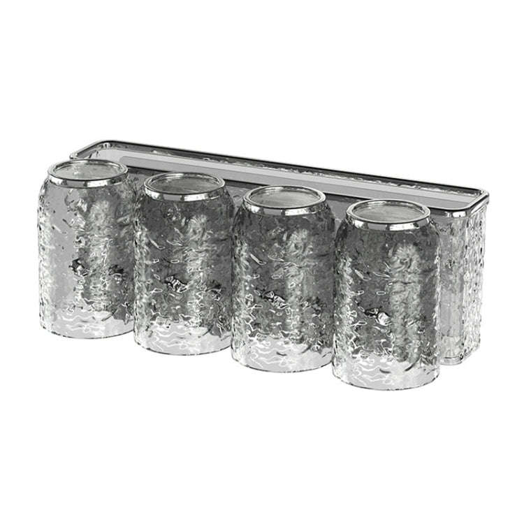 Bathroom Toothbrush Organizer Household Multifunctional Storage Rack, Style: Four Cups Transparen...