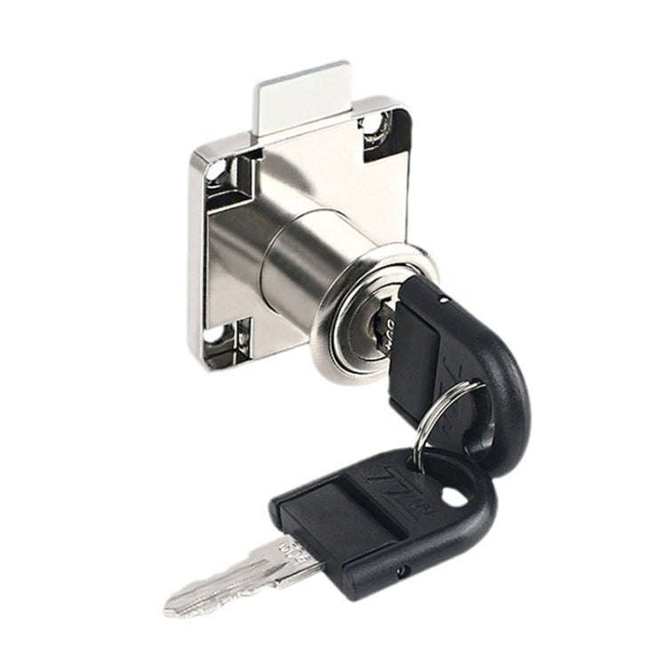 Drawer Lock Furniture Closet Door Office Filing Cabinet Lock, Model: 136-22(Silver Folding Key)